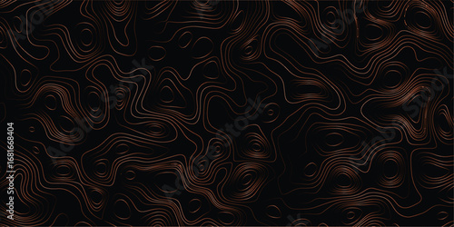Organic mapping background with flowing contour elevation line textures