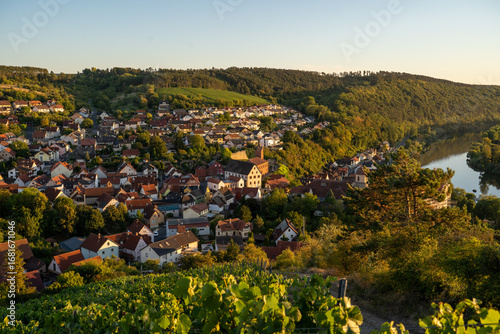 Cityscape of Homburg during sunset