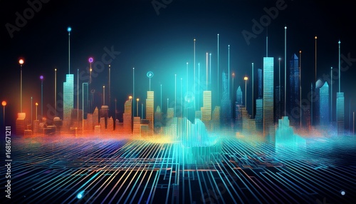 financial technology abstract