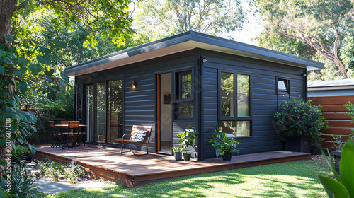 A granny flat with its own garden.