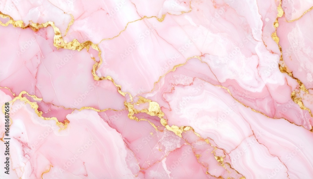 Obraz premium ピンクとゴールドのエレガントな大理石テクスチャ背景Elegant Pink and Gold Marble Texture Background