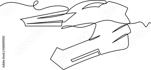 one line art Off Road Helmet vector illustration. line art, one continuous line, simple, hand drawn and sketch style. for icons, symbols, signs or logos. PNG