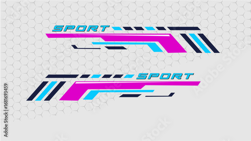 Wrap design for company, decal, wrap, and sticker  A14.eps