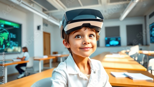 The Diverse Landscape of Modern Technology: A Collage of Virtual Reality, Digital Connectivity, Smart Devices, and Automated Logistics