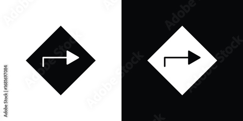 Directions icons, simple illustration graphic doodle black design