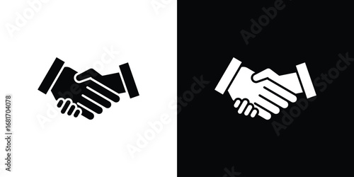 Partner icons, simple illustration graphic doodle black design