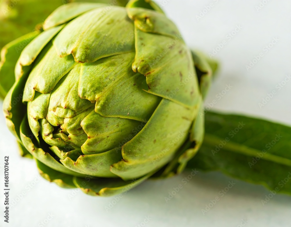 Fototapeta premium Fresh artichoke head (1)