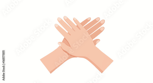 Hands rubbing together, demonstrating proper handwashing and hygiene for health, disease prevention, and Global Handwashing Day awareness.