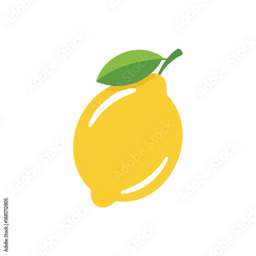 Lemon Line Art Icon – Zesty Citrus Outline Design