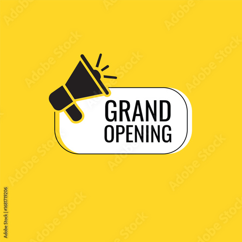 Megaphone with grand opening speech bubble. Loudspeaker. Banner for business, marketing and advertising. Vector illustration stock illustration
Advertisement, Announcement Message, Backgrounds, 