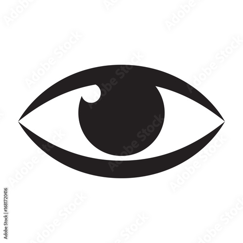 Human eye icon. Vision symbol.