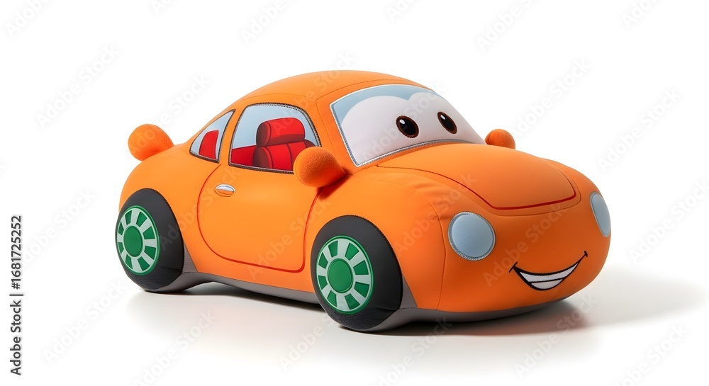 custom made wallpaper toronto digitalAdorable Orange Plush Car Toy for Kids Cartoon Character Design
