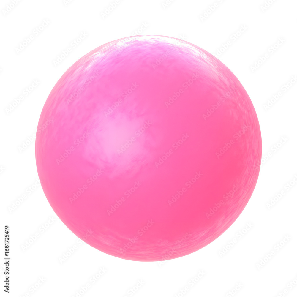 Obraz premium Shiny pink bubble isolated