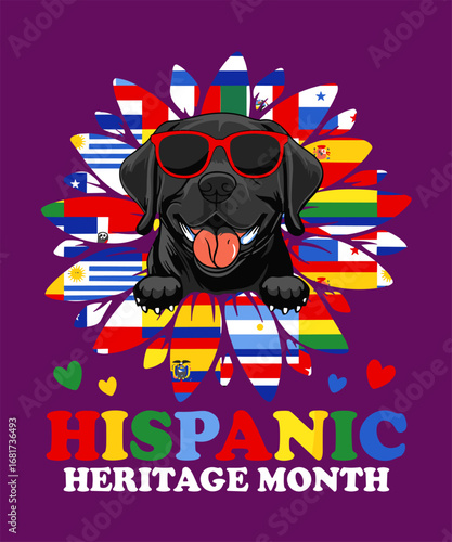 National Hispanic Heritage Month Dog Minimalist