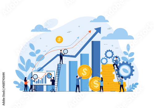 Analyzing financial growth and investment strategies for business success