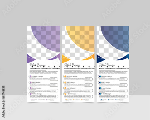 Corporate Vector business agency roll up banner design or pull up banner template Editable Layout 