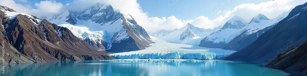 custom made wallpaper toronto digitalMajestic Andes glaciers carve their way through towering, snow-capped peaks, creating a breathtaking landscape of ice and rock A dramatic vista of pristine, untouched nature , travel, Argentina