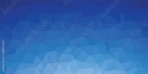 Luxury abstract blue polygon vector background. polygonal mosaic with blue gradient - Abstract geometric background - Low poly