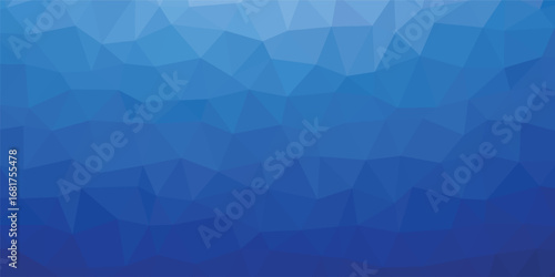 Luxury abstract blue polygon vector background. polygonal mosaic with blue gradient - Abstract geometric background - Low poly