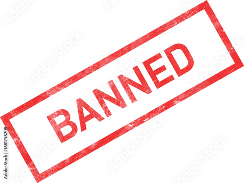 Banned Stamp Sign