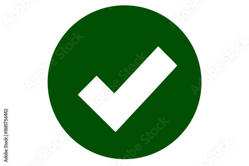 Free Download Green Circle Check Mark Icon, Approval Symbol,  Okay Sign - GFXLoad