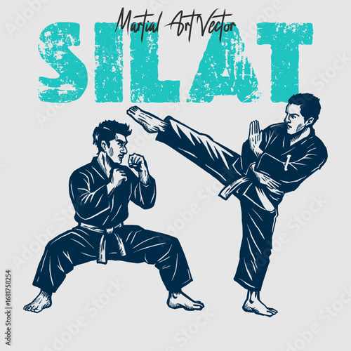 Martial Art vector_Silat Olahraga 1