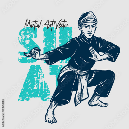 Martial Art vector_Silat Tempur 1