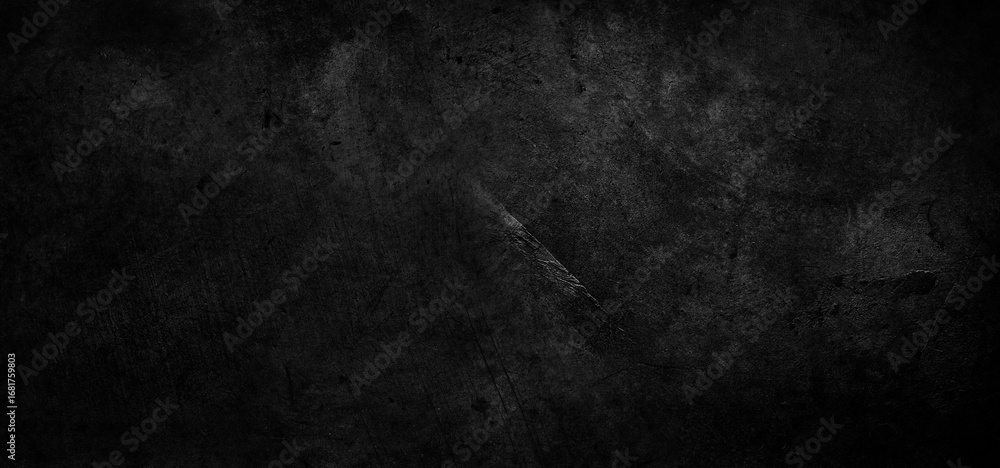 Fototapeta premium Dark grey textured grunge concrete black wall background