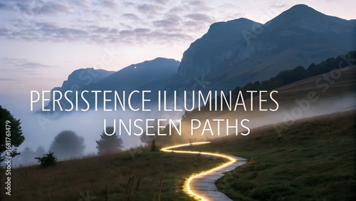 Persistence Illuminates Unseen Paths Through Misty Mountains.