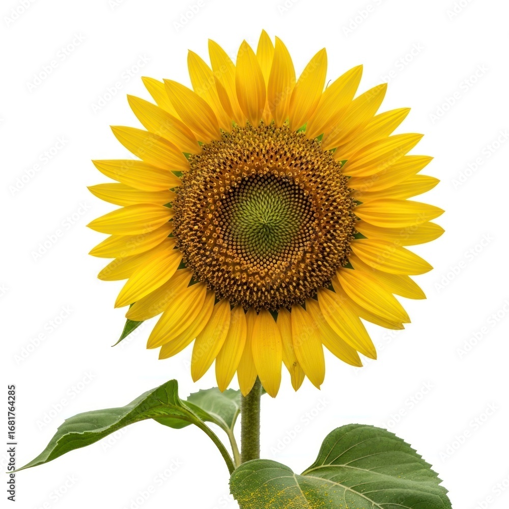 Fototapeta premium Bright sunflower front view