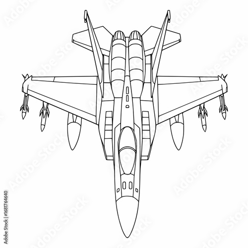 Jet Plane from Above