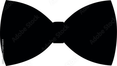 Black Bow Tie icon Vector 