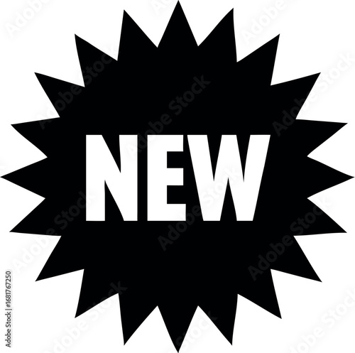 New badge, Novelty vector icon