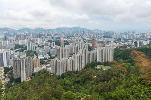 Photography View of Hong Kong and Kowloon from Lion Rock Head