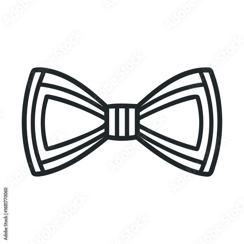 Elegant bow tie design for formal events and occasions. Vector illustration