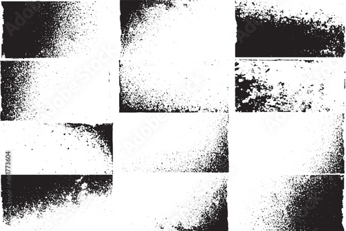 Black Ink Splatter Gradients
