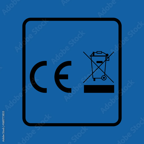 CE WEEE VECTOR ICON