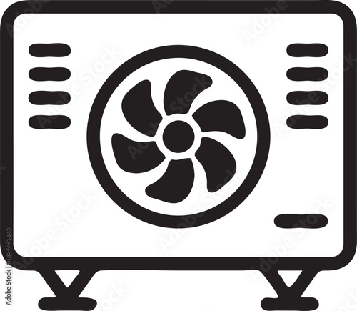 Cooling Fan Vector Icon