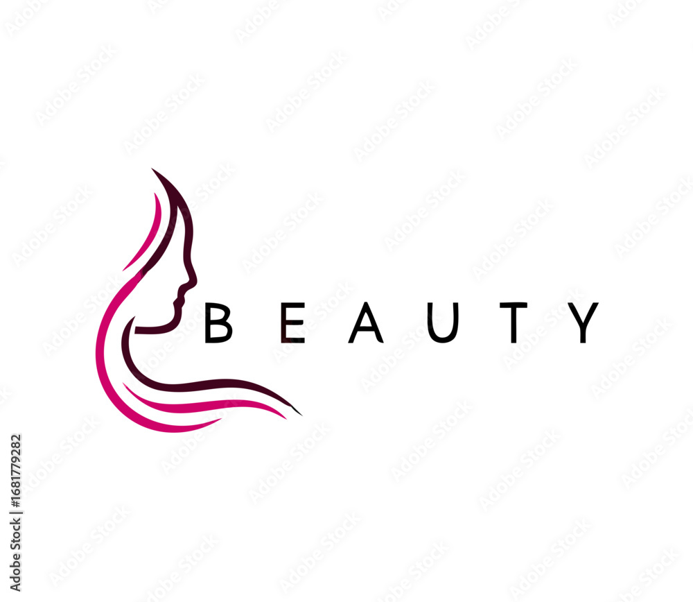Obraz premium Beauty logo salon and hair treatment logo
