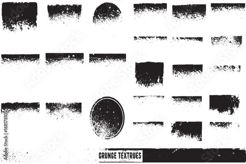 Assorted Grunge Textures and Borders Set

