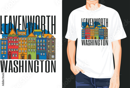 Leavenworth Washington t-shirt design unique idea