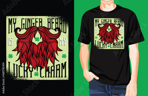 Lucky Charm Beard t-shirt design unique idea-01