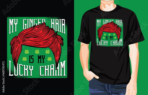 Lucky Charm Hair t-shirt design unique idea