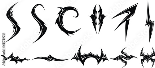 Tribal tattoo designs vector art for graphic design inspiration