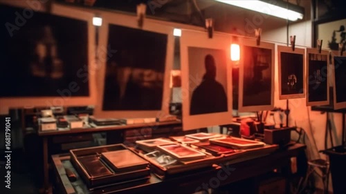 Darkroom photography prints equipment