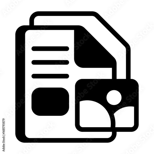 File containing image Semi Solid Vector Icon