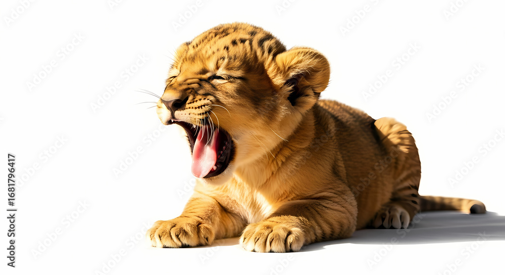 Obraz premium white tiger cub