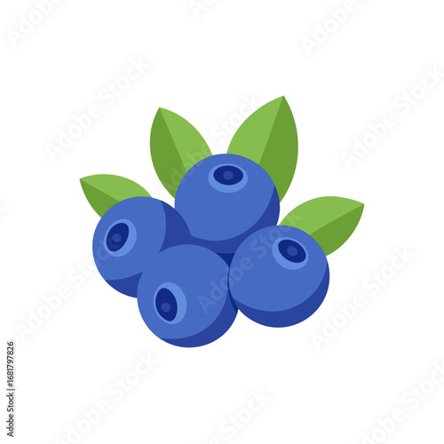 this image showcases a cluster of ripe blueberries