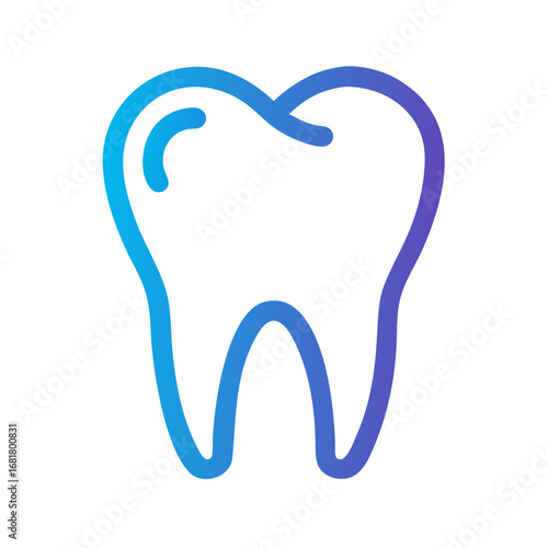 tooth icon on white