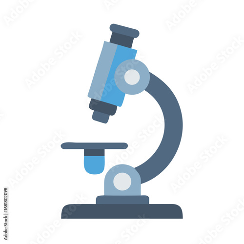 microscope isolated on white background